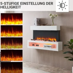 Elektrokamin 'Nikos' weiß 2 kW