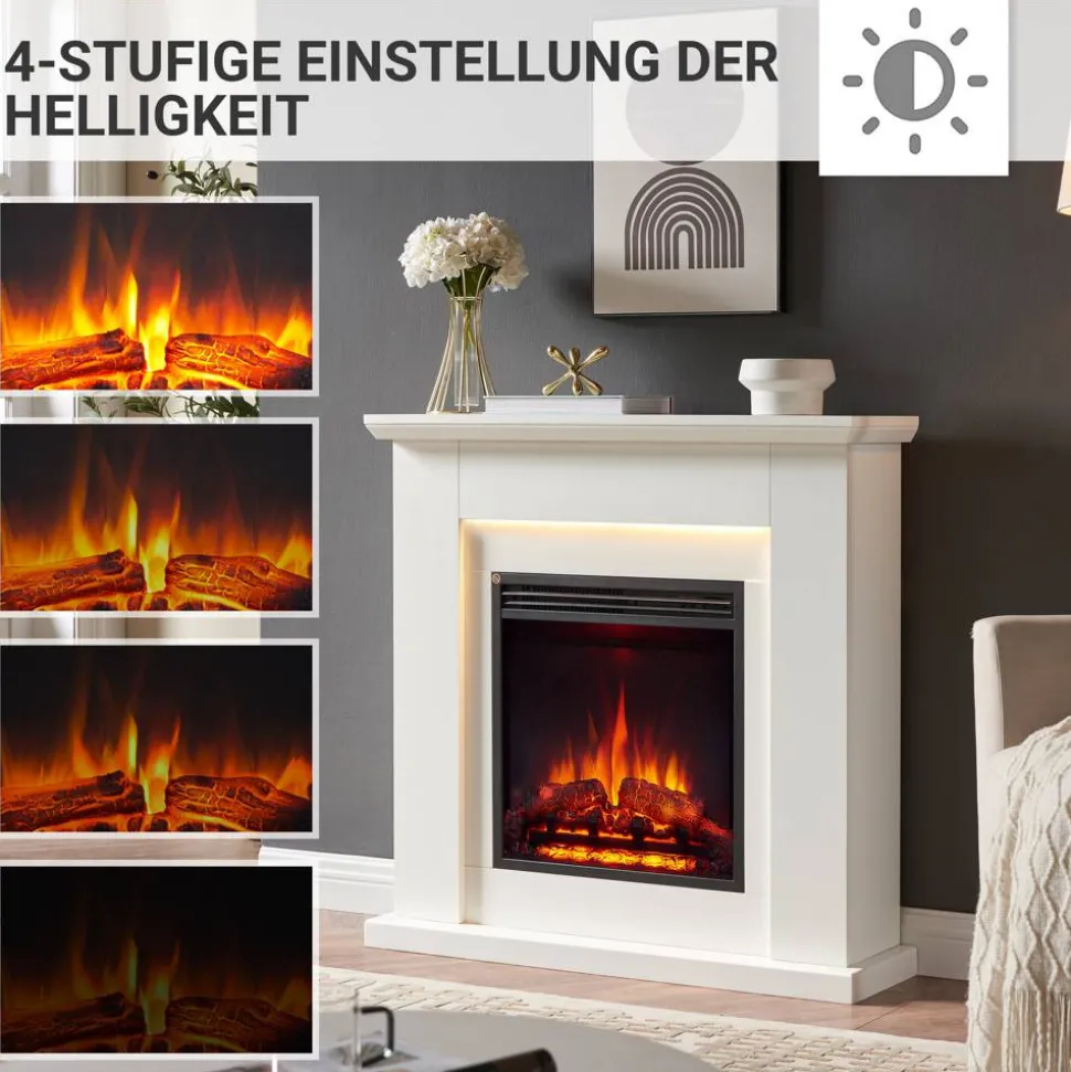 Elektrokamin 'Pandora' weiß 2 kW