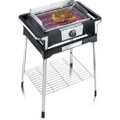 Elektro-Standgrill 'Senoa' schwarz 3000 W 41 x 91 x 62 cm