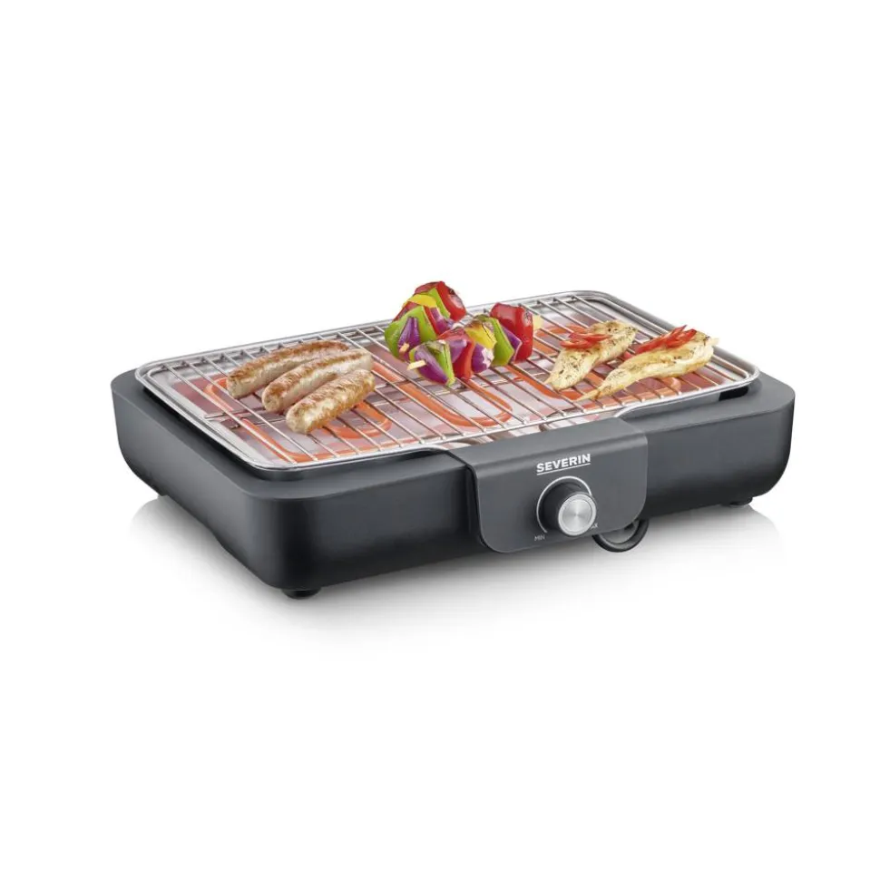 Elektro-Tischgrill 'PG 8554' schwarz 2300 W 35 x 10 x 43 cm