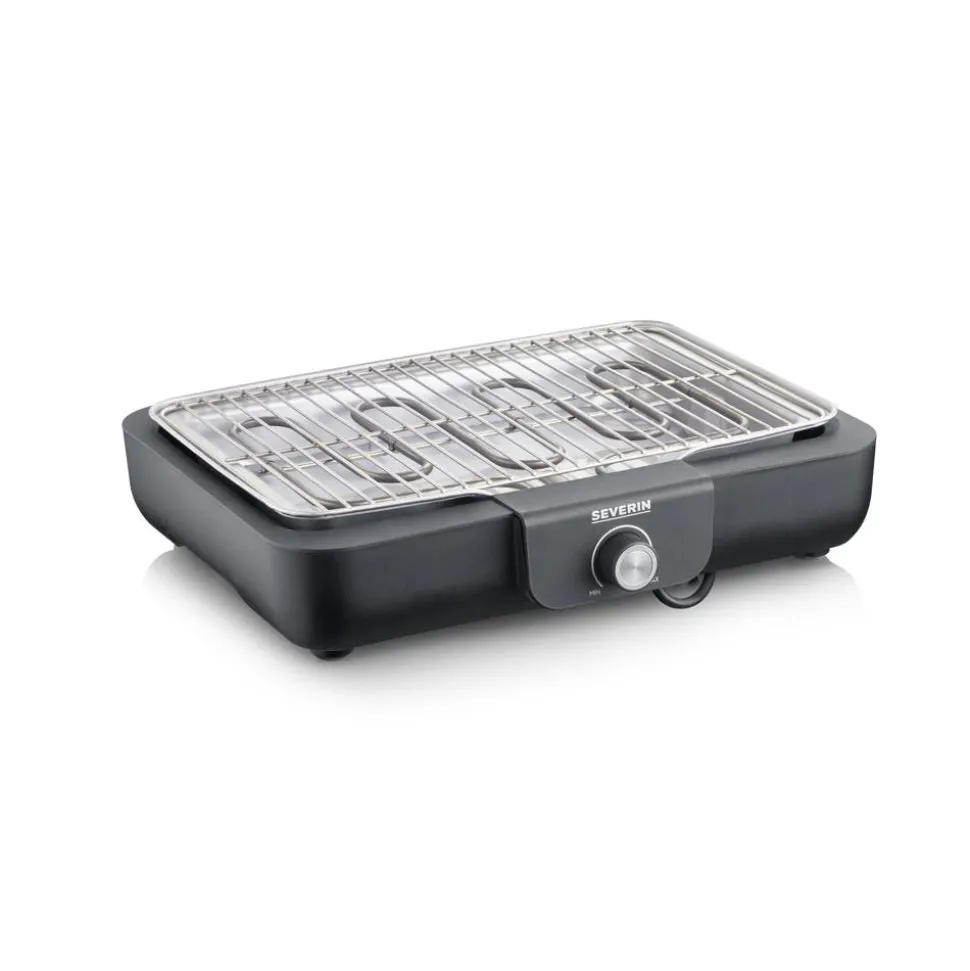 Elektro-Tischgrill 'PG 8554' schwarz 2300 W 35 x 10 x 43 cm