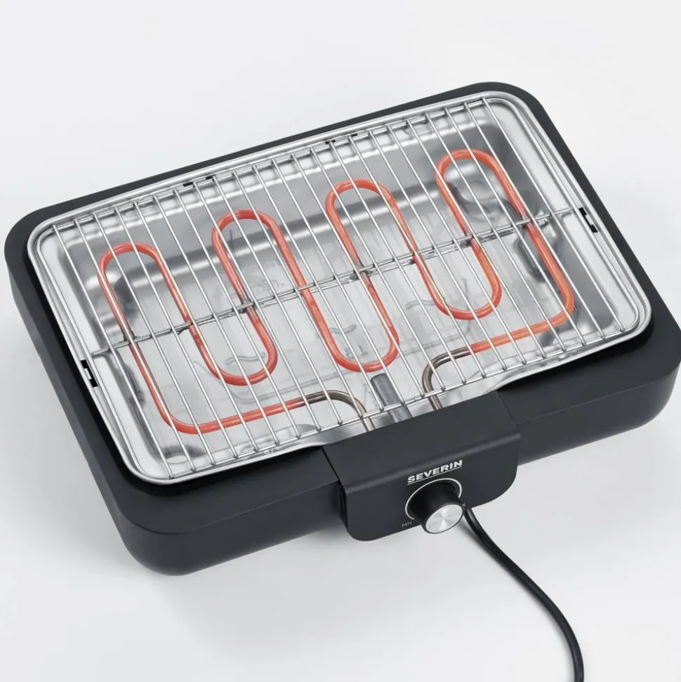 Elektro-Tischgrill 'PG 8554' schwarz 2300 W 35 x 10 x 43 cm