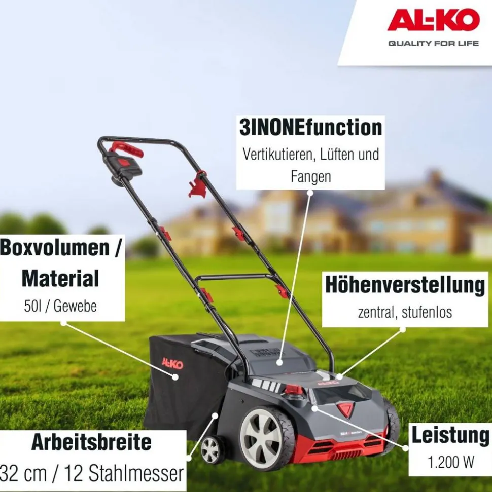 Elektro-Vertikutierer '32.4 Basic Care' 1200 W bis 400 m²
