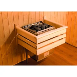 Elementsauna 'Varberg 1' 194 x 144 x 199 cm mit Holztür