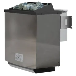 Elementsauna 'Varberg' natur 9 kW Bio-Ofen, Steuerung Easy, Glastür, Zubehörpaket 178 x 196 x 198 cm