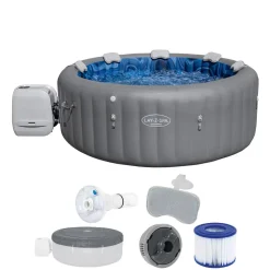 Energiespar-Whirlpool 'LAY-Z-SPA® Santorini HydroJet Pro™' mit App-Steuerung für 7 Personen Ø 216 x 80 cm