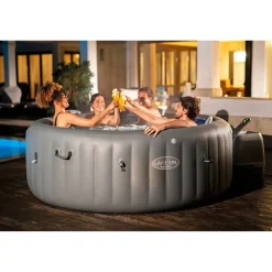 Energiespar-Whirlpool 'LAY-Z-SPA® Santorini HydroJet Pro™' mit App-Steuerung für 7 Personen Ø 216 x 80 cm