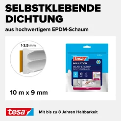 E-Profildichtung 'Insulation' weiß 10 m