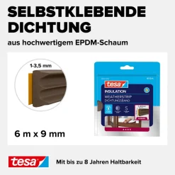 E-Profildichtung 'Insulation' braun 6 m