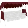 Ersatzdach für Hollywoodschaukel bordeaux 200 x 120 cm