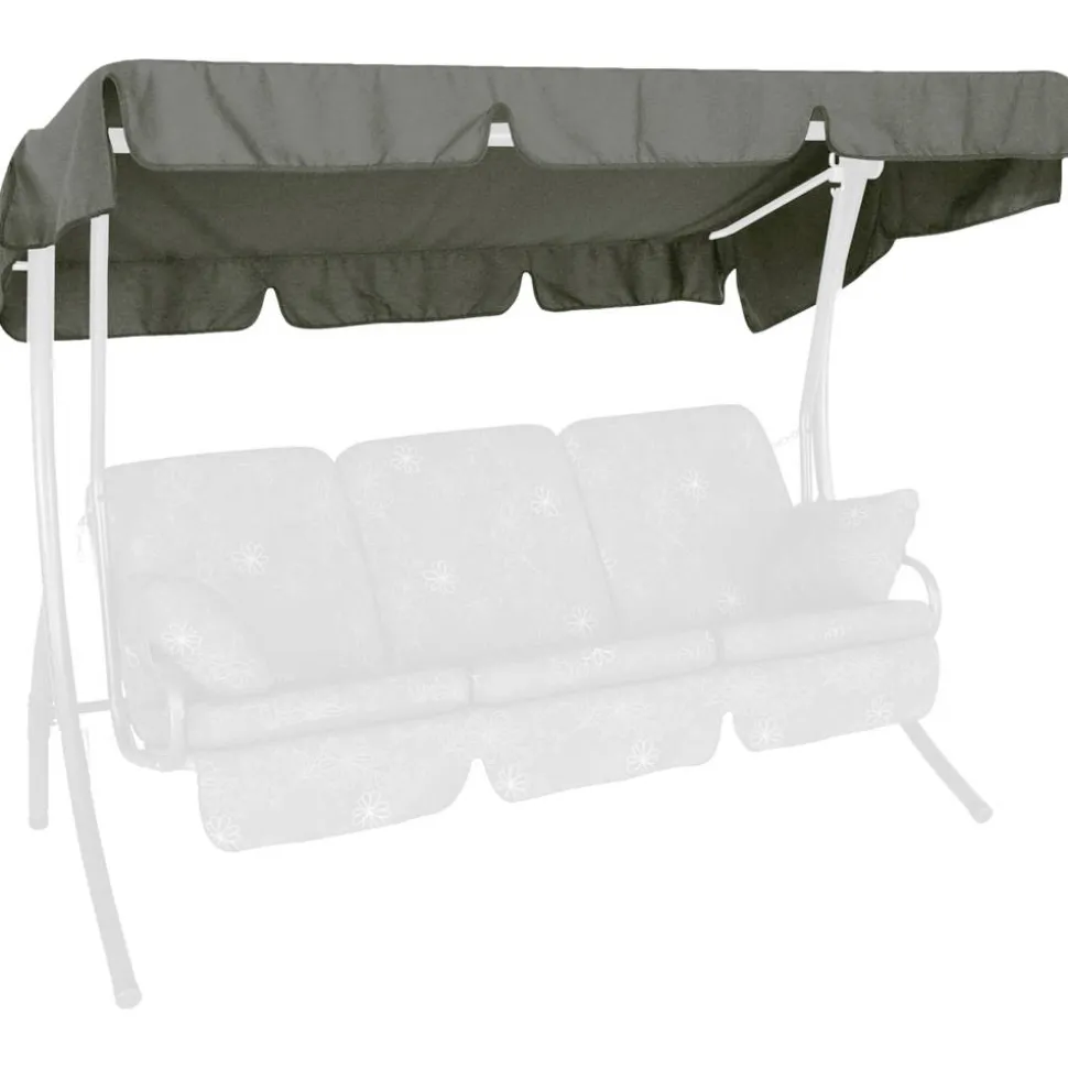 Ersatzdach für Hollywoodschaukel 'Swingtex' dunkelgrau 210 x 145 cm