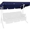 Ersatzdach für Hollywoodschaukel 'Swingtex' blau 210 x 145 cm