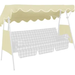 Ersatzdach für Hollywoodschaukel beige 200 x 120 cm