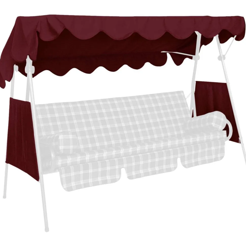 Ersatzdach für Hollywoodschaukel 'Swingtex' bordeaux 200 x 120 cm