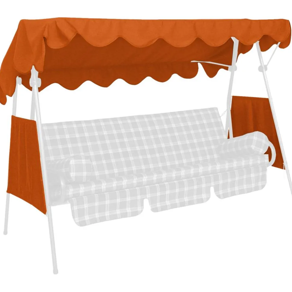 Ersatzdach für Hollywoodschaukel terrakotta 200 x 120 cm