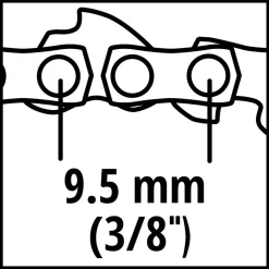 Ersatzkette für 'für GC-LC 18 Li' 1,1 40T 3/8 25 cm