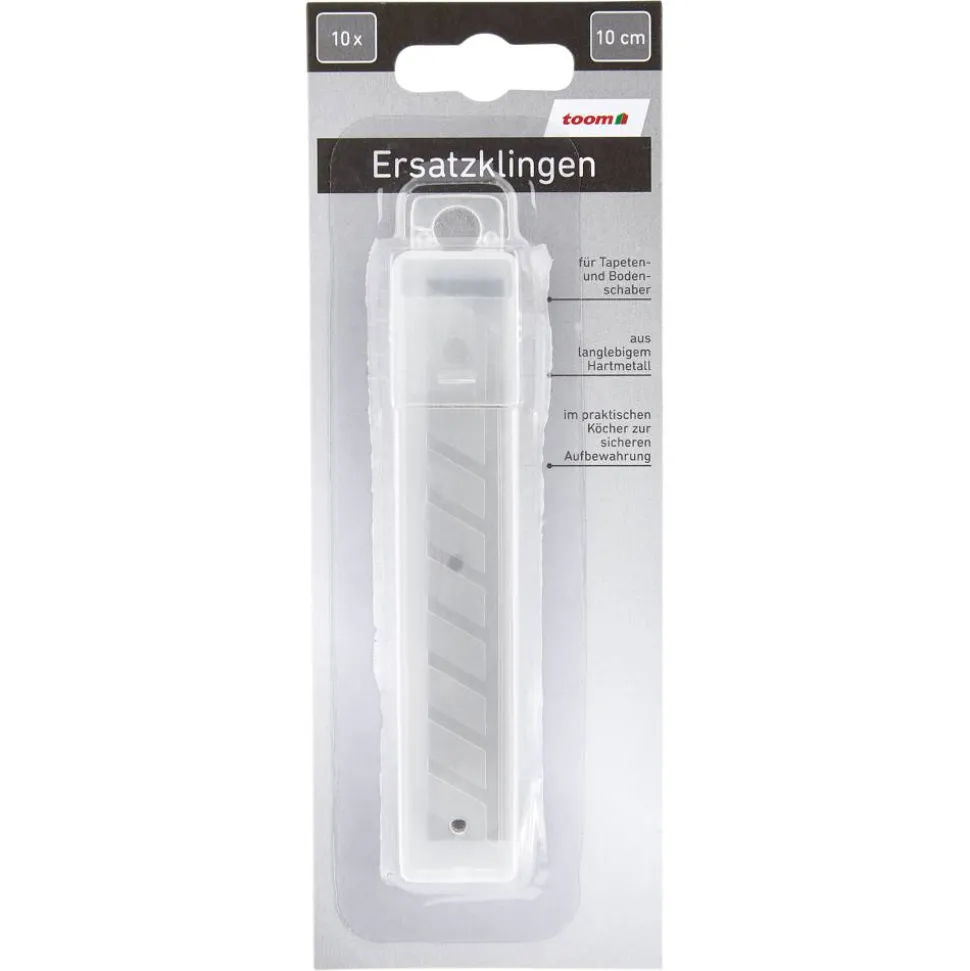 Ersatzklingen Tapeten- und Bodenschaber Hartmetall 10 cm 10 Stück