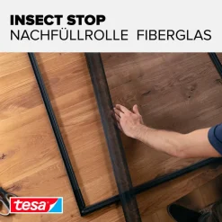Ersatzrolle für Fliegengitter 'Alu Fiberglas' anthrazit 120 x 250 cm