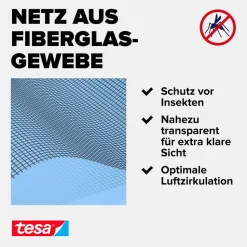 Ersatzrolle für Fliegengitter 'Alu Fiberglas' anthrazit 120 x 250 cm