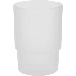 Ersatz-Zahnputzglas 'Pisa/Scala' rund weiß