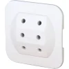 Euro-Adapter 3-fach arktisweiß