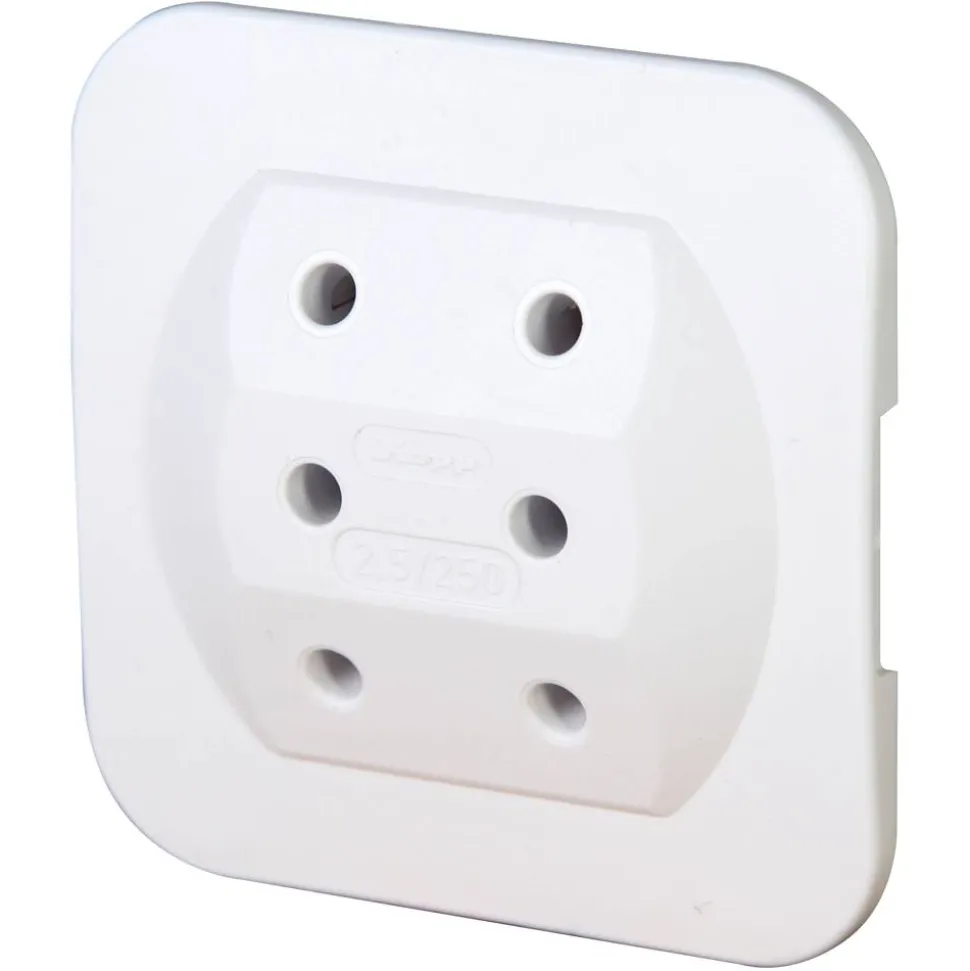 Euro-Adapter 3-fach arktisweiß