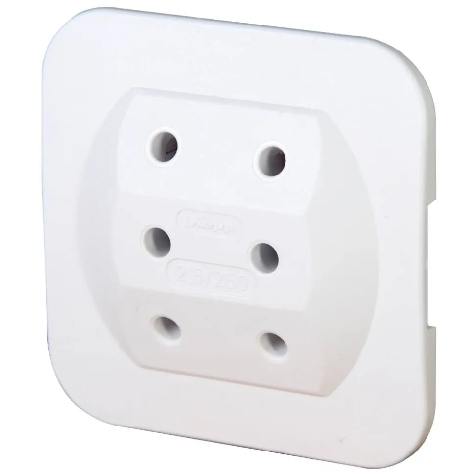 Euro-Adapter 3-fach arktisweiß