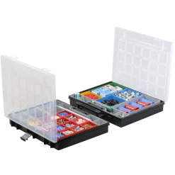 EuroPlus Doppelsortimentskasten 'Duo 37-28' schwarz 37 x 29,5 x 11 cm