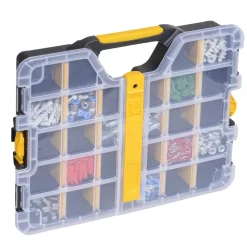 EuroPlus Profi-Sortimentskasten mit Clips 'Basic S37/6-20' schwarz 36,5 x 29,5 x 6,2 cm