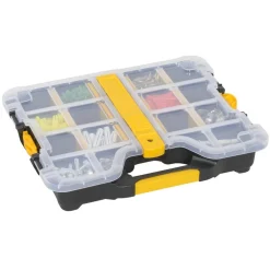 EuroPlus Profi-Sortimentskasten 'Basic S29/5-12' mit Clip schwarz 29,5 x 23,5 x 5,5 cm