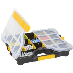 EuroPlus Profi-Sortimentskasten 'Basic S29/5-12' mit Clip schwarz 29,5 x 23,5 x 5,5 cm