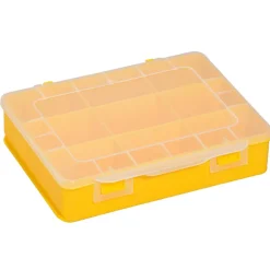 EuroPlus Sortimentskasten 'Basic 18/9' 9 Fächer gelb 18 x 15 x 4 cm