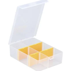 EuroPlus Sortimentskasten 'Basic 11/2-4' 2-6 Fächer transparent 17,5 x 12 x 4,4 cm