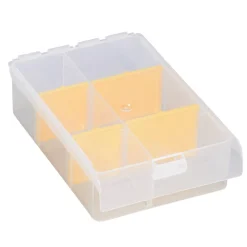 EuroPlus Sortimentskasten 'Basic 11/2-4' 2-6 Fächer transparent 17,5 x 12 x 4,4 cm
