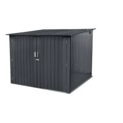 Fahrradbox Stahl 204 x 206 x 145/163 cm