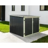 Fahrradgarage anthrazit Metall 200 x 203 x 158 cm
