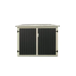 Fahrradgarage anthrazit Metall 200 x 203 x 158 cm