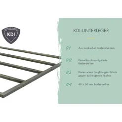 Fahrradgarage 'Bike' Fichtenholz naturbelassen 212,5 x 167 x 216,5 cm