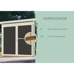 Fahrradgarage 'Bike' Fichtenholz terragrau 212,5 x 167 x 216,5 cm
