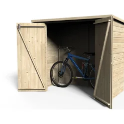 Fahrradgarage 'Bike-Box' Fichtenholz naturbelassen 193 x 161 x 193 cm
