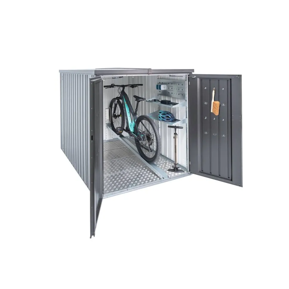 Fahrradgarage 'Gr. L' dunkelgrau 145 x 151 x 203 cm