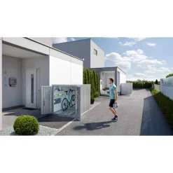 Fahrradgarage 'Gr. L' silber 145 x 151 x 203 cm