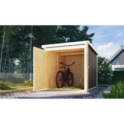 Fahrradgarage terragrau 162 x 216 cm