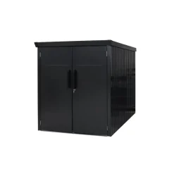 Fahrradgarage 'Velos 2' Metall schwarz 133 x 222 x 151 cm