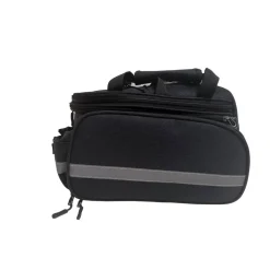 Fahrrad-Gepäckträgertasche 28 x 14 x 16 cm Polyester schwarz