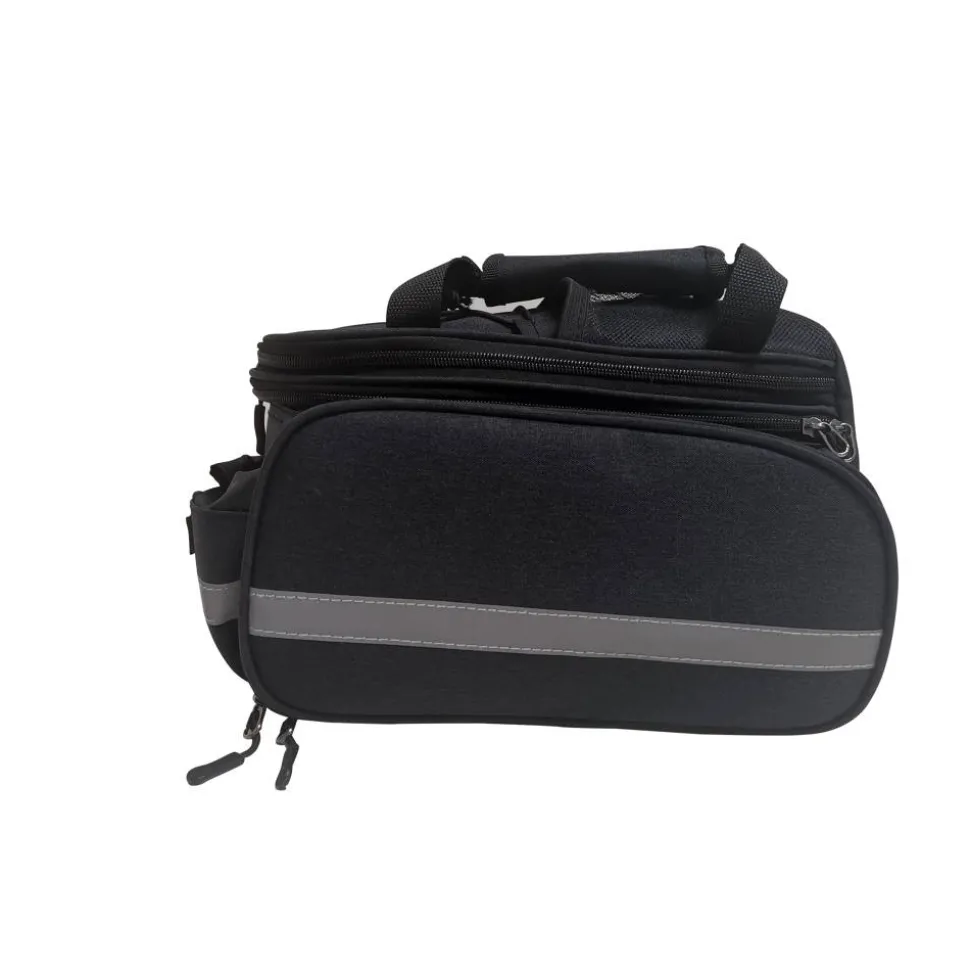 Fahrrad-Gepäckträgertasche 28 x 14 x 16 cm Polyester schwarz