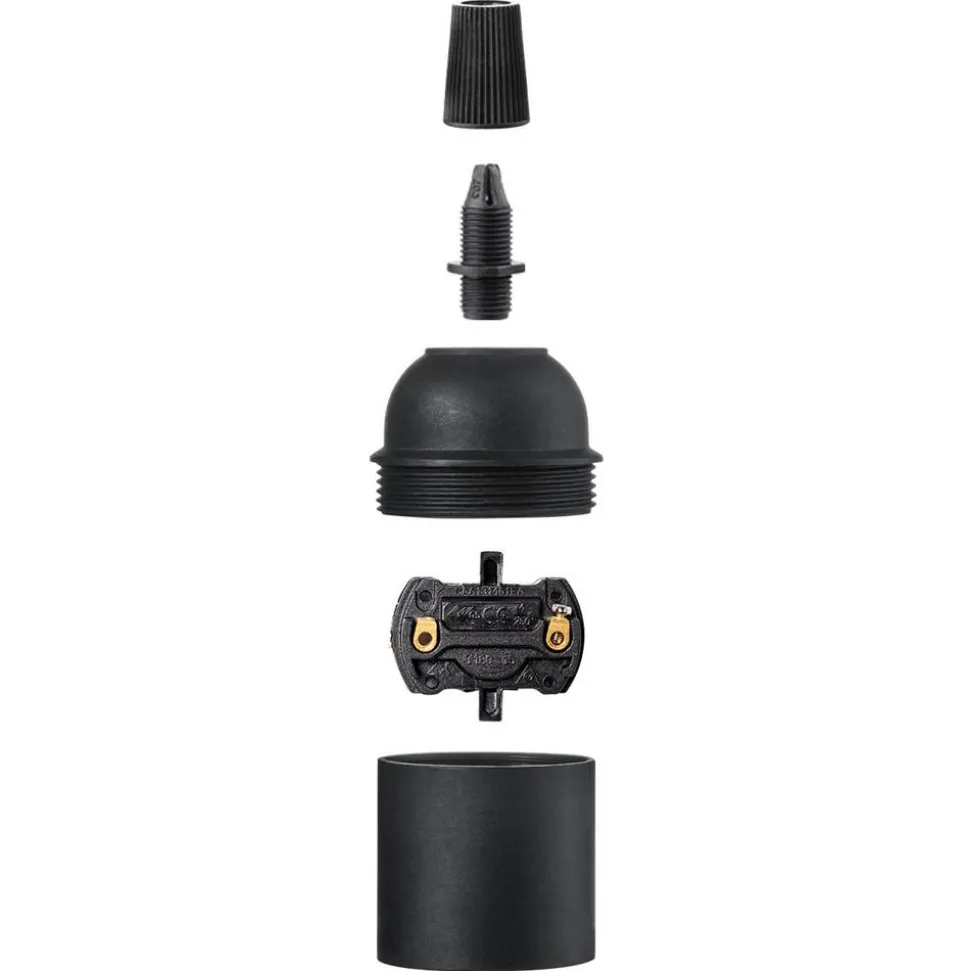 Fassung 'Home Sweet Home' E27 Classic schwarz