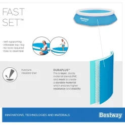 Fast-Set-Pool-Set 'Fast Set' Ø 244 x 61 cm mit Filterpumpe