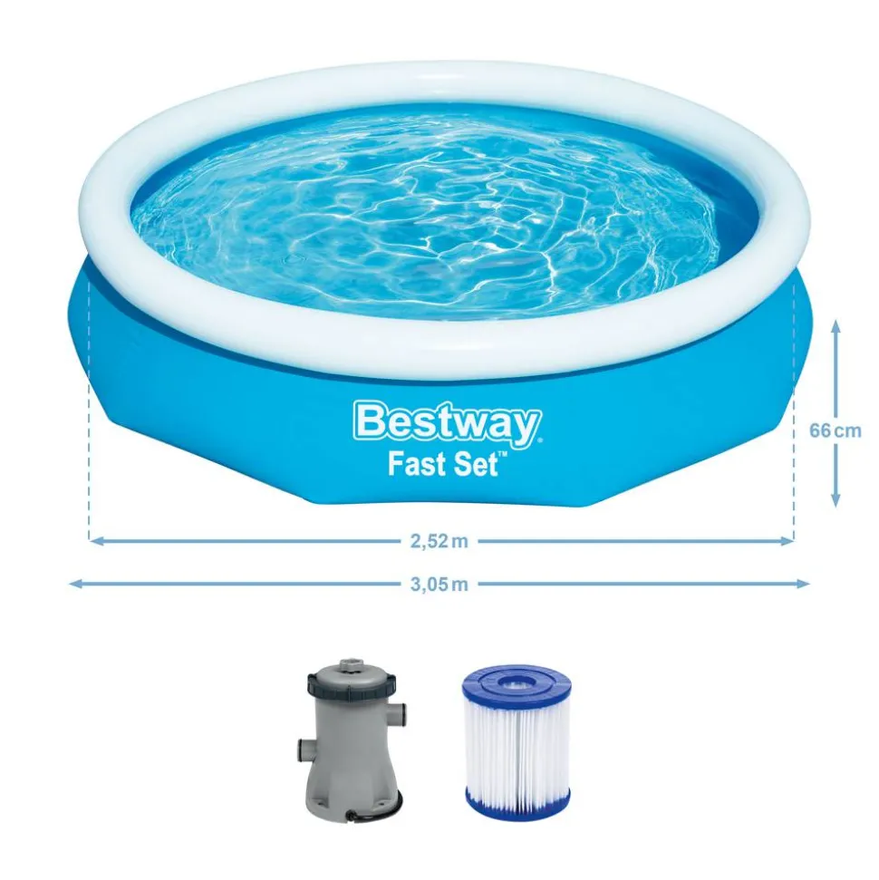 Fast-Set-Pool-Set 'Fast Set' Ø 305 x 66 cm mit Filterpumpe