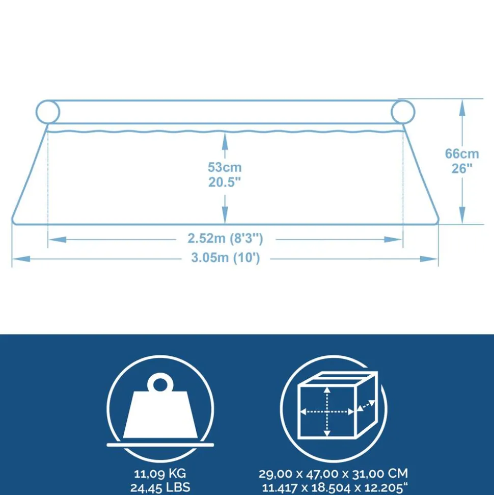 Fast-Set-Pool-Set 'Fast Set' Ø 305 x 66 cm mit Filterpumpe